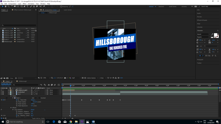 Screenshot of the project
